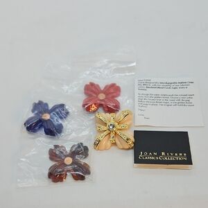 Joan Rivers Interchangeable Maltese Cross Brooch